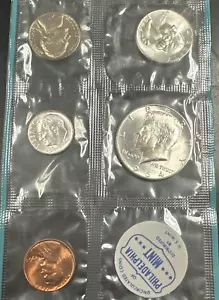 1964 US Mint Set Uncirculated Coin Set Original Cello 90% Silver - Picture 1 of 4