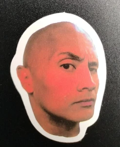 The Rock Eyebrow Funny Meme Decal Sticker for Tumblers Laptops - Picture 1 of 2