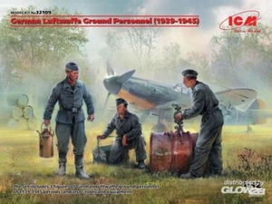 32109 ICM: Personal de Tierra de la Luftwaffe Alemana (1939-1945)(3 figuras) en 1:32 - Imagen 1 de 1