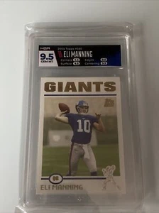 ELI MANNING HGA 9.5 Gema MT 2004 TOPPS FÚTBOL #205 NOVATO GIGANTES 3 9.5 Grado - Imagen 1 de 2