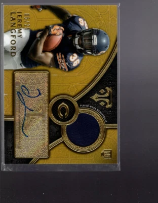 A4154- 2015 Topps Triple Threads Relics Gold #TTRARJL Jeremy Langford /25 - Image 1 of 2