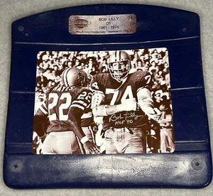 Dallas Cowboys Signed Texas Stadium Seat Bob Lilly DT Photo HOF - Picture 1 of 13
