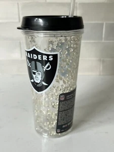 Las Vegas Raiders NFL Crystal Freezer Travel Tumbler w/Straw by Duck House 16oz - Picture 1 of 6