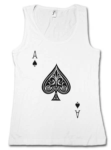 ACE OF SPADES I TANK TOP VEST GYM Spade Ace Poker Card Casino 21 Royal Flush Pik - Bild 1 von 1