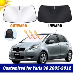 New Thick Foldable Windshield Sun Shade for Toyota Yaris hatch 90 05-12 SunVisor - Picture 1 of 11