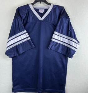 Vintage Teamwork Athletic Apparel Mesh Baseball/Football Jersey Mens Size L Blue - Picture 1 of 7