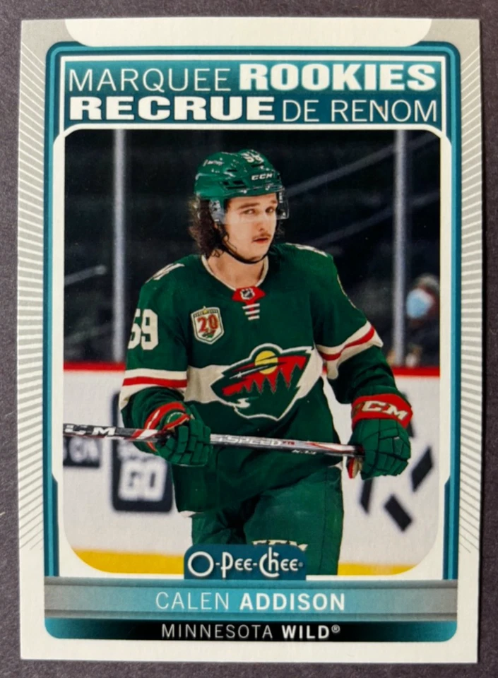 2021-22 O-Pee-Chee Marquee Rookies #531 Calen Addison Minnesota Wild RC - Image 1 of 1