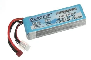 Glacier 30C 4000mAh 4S 14,8V LiPo Akku mit T-Stecker - Bild 1 von 3