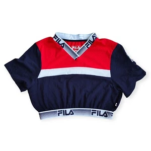 FILA Retro Sports Crop Top - Size S - Picture 1 of 3