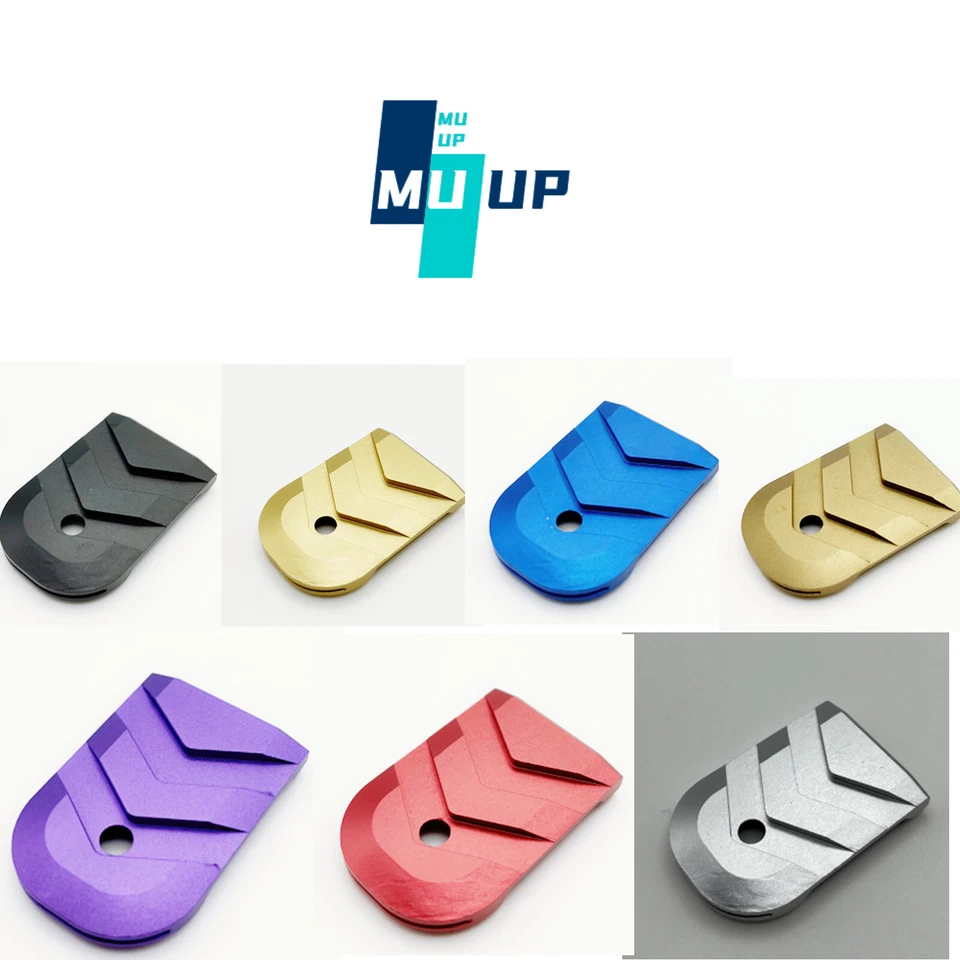 Magazine Base Plate / Pad Glock 17 19 22 23 24 26 27  Black Red Blue Gold Silver - Image 1 of 1