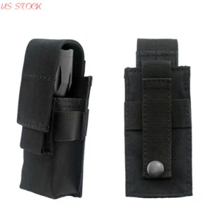 US Tactical Flashlight Pouch Holster OC Spray Utility Tools Molle Magazine Pouch - Picture 1 of 9