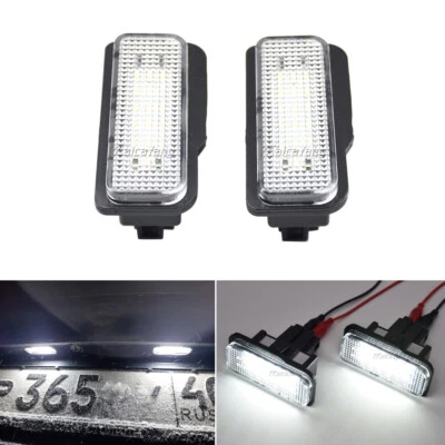 LED Car License Plate Light Lamp For Mercedes Benz C-Class E-Class CLS-Class - Image 1 of 4