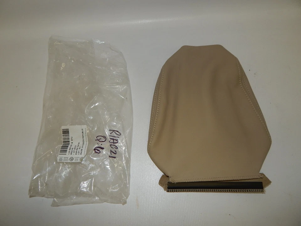New OEM 1999-2003 Volkswagen VW Jetta Head Rest Cover Leather Beige Tan Seat - Image 1 of 1