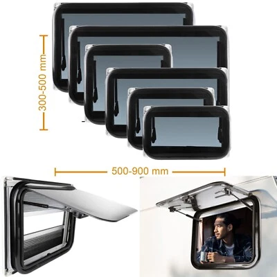 Wohnwagen Ausstellfenster Wohnwagenfenster Fenster Schwarz Wohnmobil - Bild 1 von 4