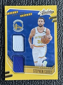 🔥STEPHEN CURRY 2020 ABSOLUTE MEMORABILIA TOTT DUAL 2 COLOR GAME USED JERSEY!🔥 - Picture 1 of 2