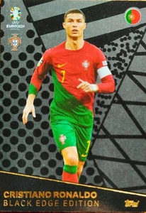 TOPPS Match Attax UEFA EURO 2024 BE 7 CZARNA EDYCJA LIMITOWANA RONALDO - Zdjęcie 1 z 2