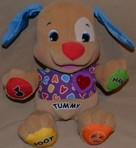 Perro de peluche interactivo Fisher Price Laugh & Learn Puppy de 14" educativo versión 2010 - Imagen 1 de 2
