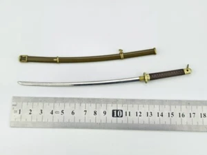 1/6 Scale Soldier Metal Samurai Sword Model For 12" Action Figure Body - Picture 1 of 2