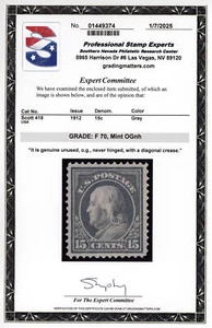 USA #418 | Mint NH | Fine | PSE Cert - Bild 1 von 3
