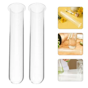 4 Pcs Hydroponic Test Tube Vase Flower Glass Tubes Desktop Planter - Picture 1 of 12