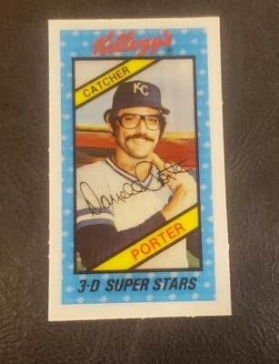 DARRELL PORTER  1980 KELLOGGS 3-D SUPERSTARS CARD # 12 - Image 1 of 2