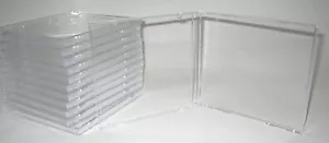 5 NUOVE CUSTODIE CD USA 10,4 MM & 5 NUOVI 2CD SMART CLEAR VASSOI, SENZA STAMPA, 1060LL/YL29 - Foto 1 di 2