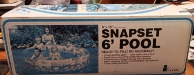 Unused Snapset 6' x 15" Pool Model #58450 With Safari Animals - Image 1 of 2