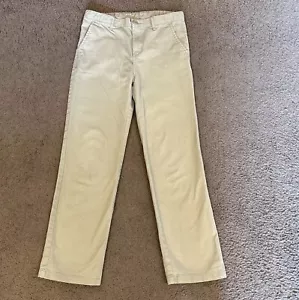 Old Navy Pants Boys SIZE 14 Beige Chino Built-In Flex Straight Leg Adjust. Waist - Picture 1 of 9