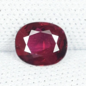 0.88 ct LUSTROUS PINKISH RED / EARTH MINED   NATURAL RUBY - Oval See Vdo 1ct - Picture 1 of 3