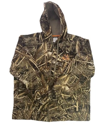 Realtree Max-5 Camo Zip Jacket Sherpa Lined Men’s XL Hunting Outdoor Waterfowl - Image 1 of 4