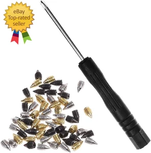 60 Stck. Metall Kreuzschlitz Spitze Schrauben für Gürtelschnalle Geldbörse Handtasche Schraubendreher - Bild 1 von 12