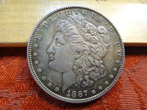 1887 Stati Uniti Morgan Silver Dollar $1 - senza riserva - gratuito S&H USA - Foto 1 di 3