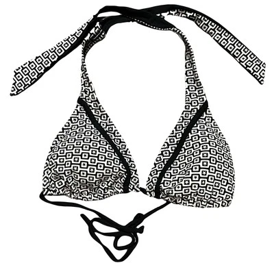 Top de bikini Converse negro blanco estrellas tanga talla L Foto 1 de 3