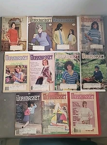 Lot Of 11 Vintage The Work Basket Magazine Pamphlets 1970-1988 Home Arts VG Cond - Picture 1 of 1