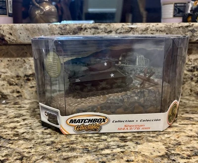 Matchbox Collectibles Olive Green WWII US Army SHERMAN M4A3 76mm 1:72 NIB - Image 1 of 2