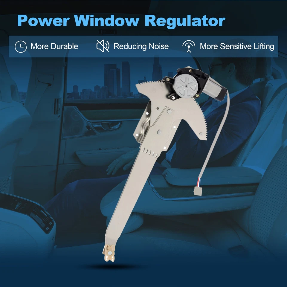 Regulador de ventana lateral derecho delantero derecho con motor para Ford F150 F250 F350 1980-1996 Foto 1 de 4