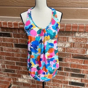 Blusa Tankini Tankini Yonique Multicolor Espalda Corredora Para Mujer Talla XL - Imagen 1 de 6