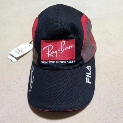 Honda Racing F1 Jenson Button Driver Cap Black 58-62cm With Takuma Sato Pin New - Image 1 of 4