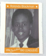 NBA 1991-92 little Basketball Big Leaguers Card-Rolando Blackman, Mavericks