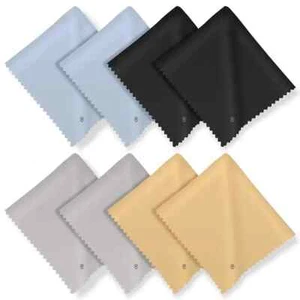 8 PCS Microfiber Cleaning Cloth for Glasses (6"x7"), Premium Eyeglass Cleaning - Picture 1 of 3