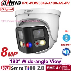 Dahua Original 4K 8MP TiOC 180° Panoramic SMD4 IP Camera IPC-PDW3849-A180-AS-PV