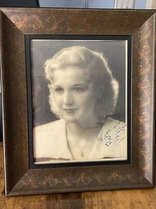 early hollywood June Bixler autographed Boyan Hollywood 60-70's framed 8"x10" - Picture 1 of 7