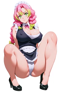 Adesivo Mitsuri Demon Slayer KNY resistente alle intemperie anime 6" Waifu decalcomania auto - Foto 1 di 1
