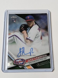 Topps Chrome Baseball 2017 Jake Thompson Phillies Rookie RC Auto MLB /99