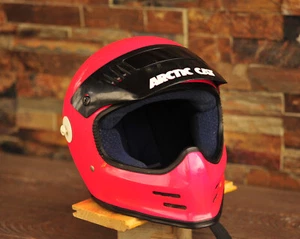 Vintage Shoei FX-1 Full Face Motorcycle Motocross BMX Helmet Size Large Hot Pink - Picture 1 of 16