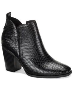 Sun Stone Women's Pollyy Ankle Boots Square Toe Block Heel Memory Foam S211 - Picture 1 of 8