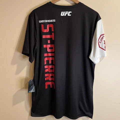 NWT Reebok UFC MMA Georges St. Pierre GSP Fight Shirt Walk Out Jersey Size XL Cover