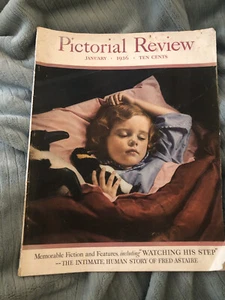 Vtg Pictorial Review January 1936 Eddie Cantor Mary Orr Harlan Ware Edmund Ware - Picture 1 of 9