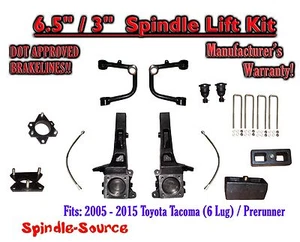 6.5" / 3" Spindle Lift Kit, Upper Arms, fits 2005 - 2021 Toyota Tacoma Prerunner - Picture 1 of 1