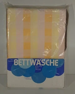 2x Funda Nórdica Funda Almohada Ropa de Cama Color Satén 135x200 cm Cuadros Rosa Amarillo - Imagen 1 de 12